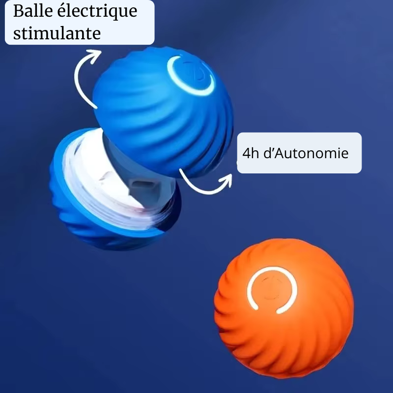 Balle interactif pour chien et chat, jouet électronique à rebond automatique