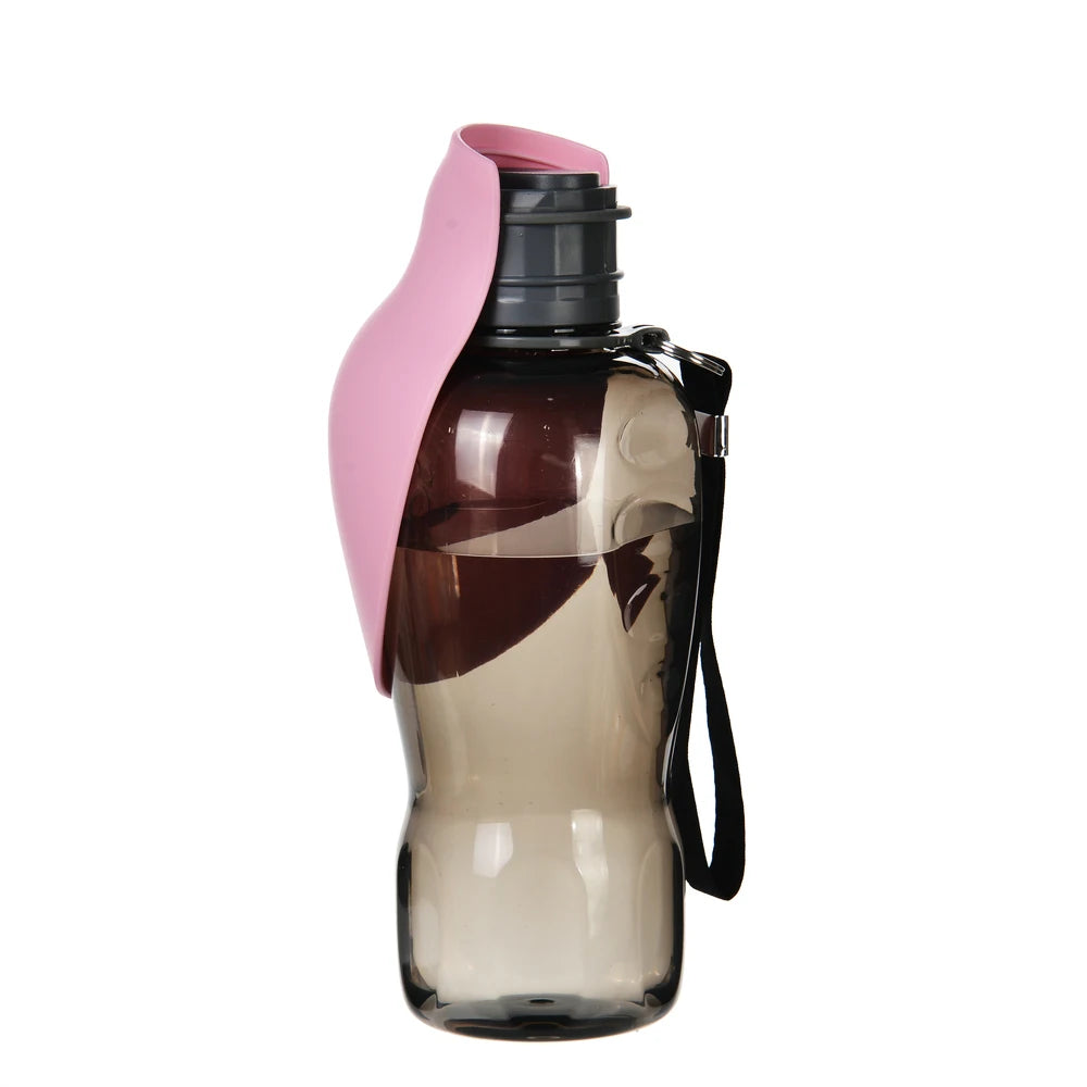 Gourde portable de 800 ml avec support pour chiens de petite et grande taille